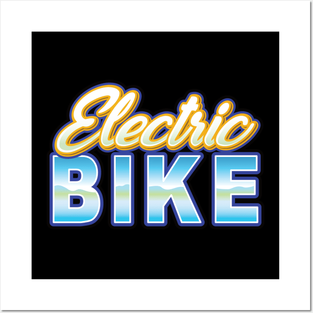 Ebike Electric Bike Classic Wall Art by PnJ